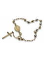 Yellow rose gold rosary bracelet★ russiangold.com ★ Gold 585 333 Low price