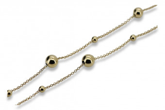 Yellow rose gold chain ★ russiangold.com ★ Gold 585 333 Low price