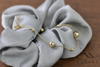 Brățară galbenă ★ din aur roz russiangold.com ★ Aur 585 333 Preț scăzut