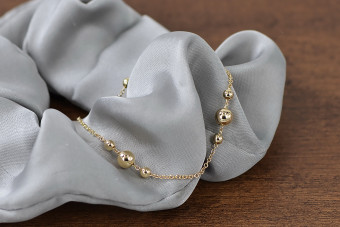 Brățară galbenă ★ din aur roz russiangold.com ★ Aur 585 333 Preț scăzut