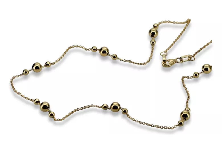 Yellow rose gold chain ★ russiangold.com ★ Gold 585 333 Low price