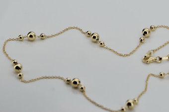 Chaîne en or rose jaune ★ russiangold.com ★ Or 585 333 Petit prix