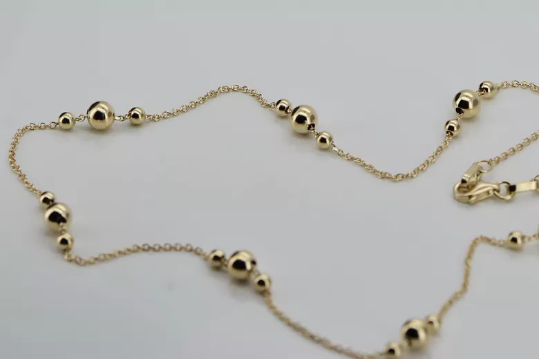 Yellow rose gold chain ★ russiangold.com ★ Gold 585 333 Low price