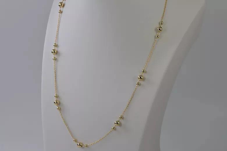 Yellow rose gold chain ★ russiangold.com ★ Gold 585 333 Low price