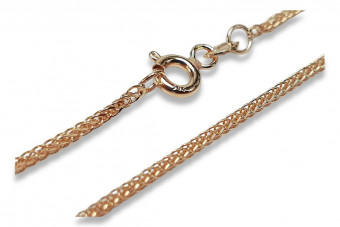 Rote Rose Goldkette 14k 585 Fuchsschwanz cc035r