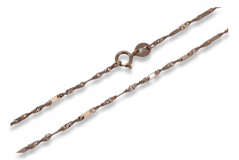 Red Rose 14k Gold Chain 585 cc012r