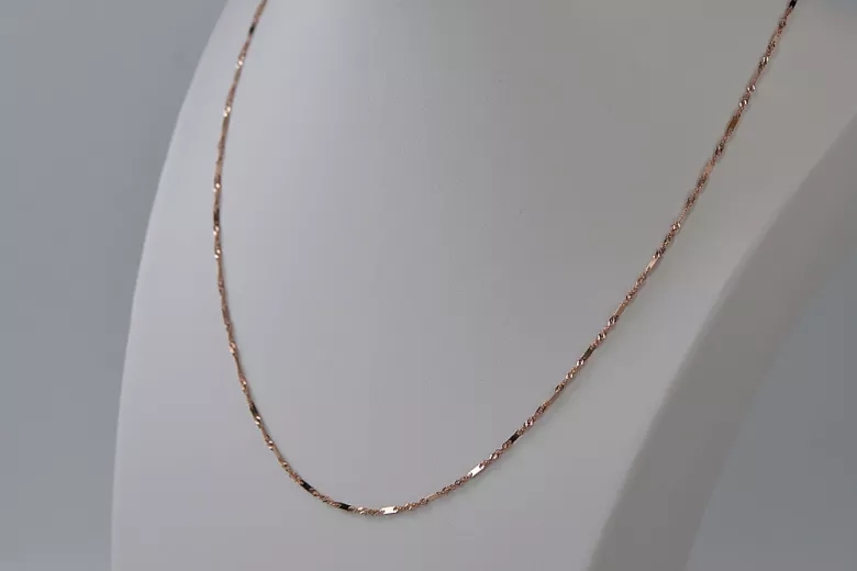 Rusă Red Rose 14k Gold Chain 585 cc012r