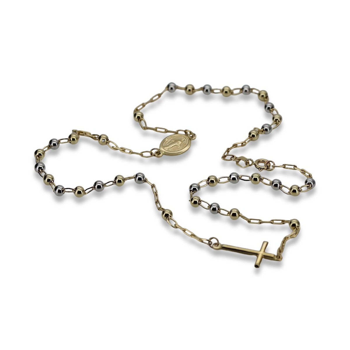 Yellow rose gold rosary chain ★ russiangold.com ★ Gold 585 333 Low price