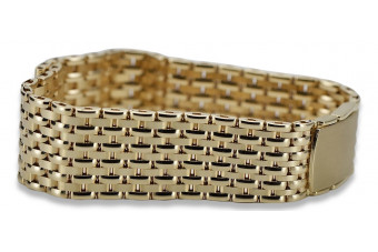 Italienisches Gelb Unique 14k 585 Gold Armband cb166y