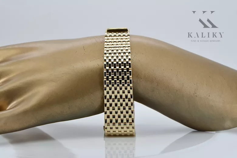 Yellow rose gold bracelet ★ russiangold.com ★ Gold 585 333 Low price