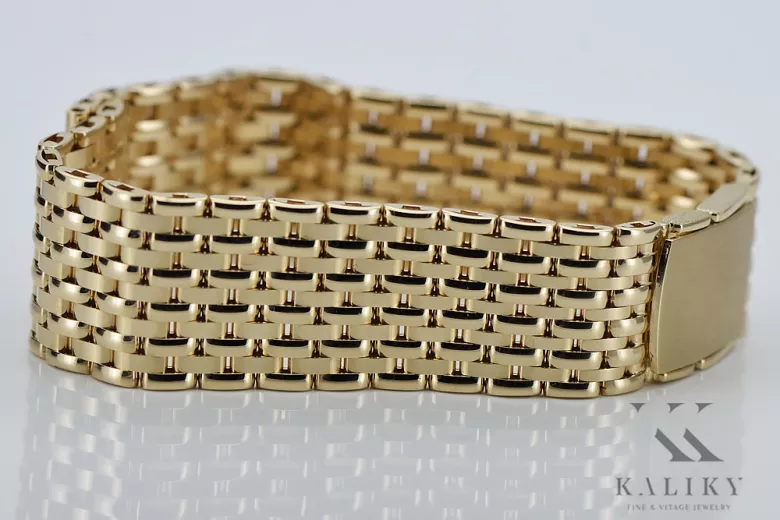 Yellow rose gold bracelet ★ russiangold.com ★ Gold 585 333 Low price