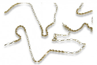 Yellow rose gold chain ★ russiangold.com ★ Gold 585 333 Low price