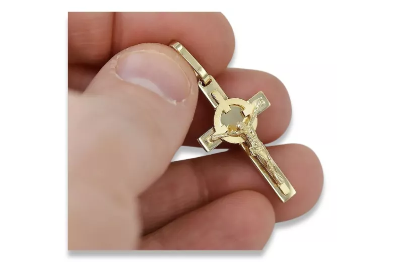 Croix ★ catholique d’or russiangold.com ★ or 585 333 Prix bas