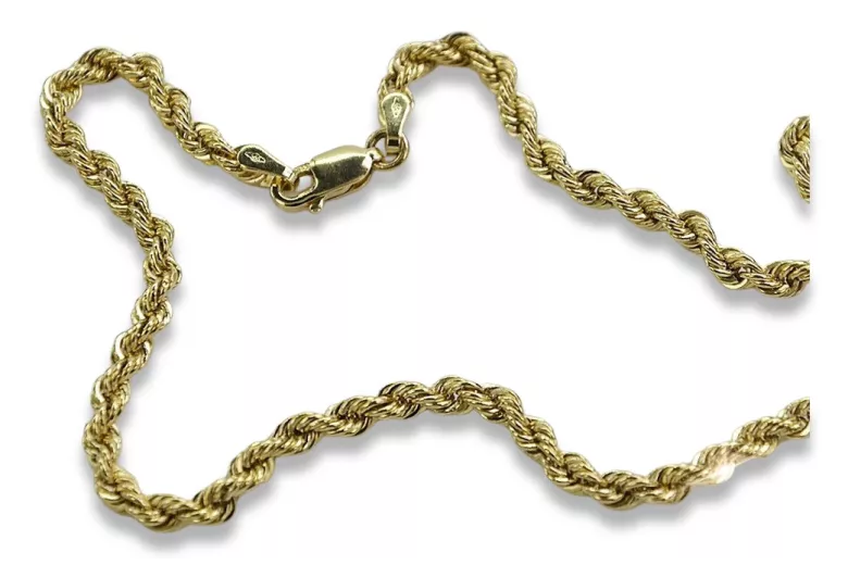 Yellow rose gold chain ★ russiangold.com ★ Gold 585 333 Low price