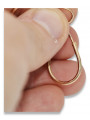 "Classic Vintage 14K Rose Gold Hoops without Stones" ven103