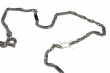 White 14k gold diamond solid chain cc012w