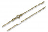 Italian yellow 14k gold diamond cut chain cc012y