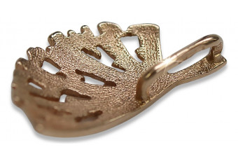 Unikalny Wisiorek Liść Vintage 14k 585 z Róż vpn015