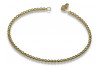 Brazalete italiano de oro 14k 585 Fantazy pulsera cfb017y