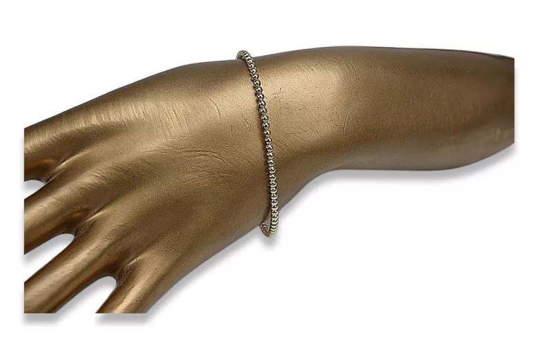 Brazalete italiano de oro 14k 585 Fantazy pulsera cfb017y