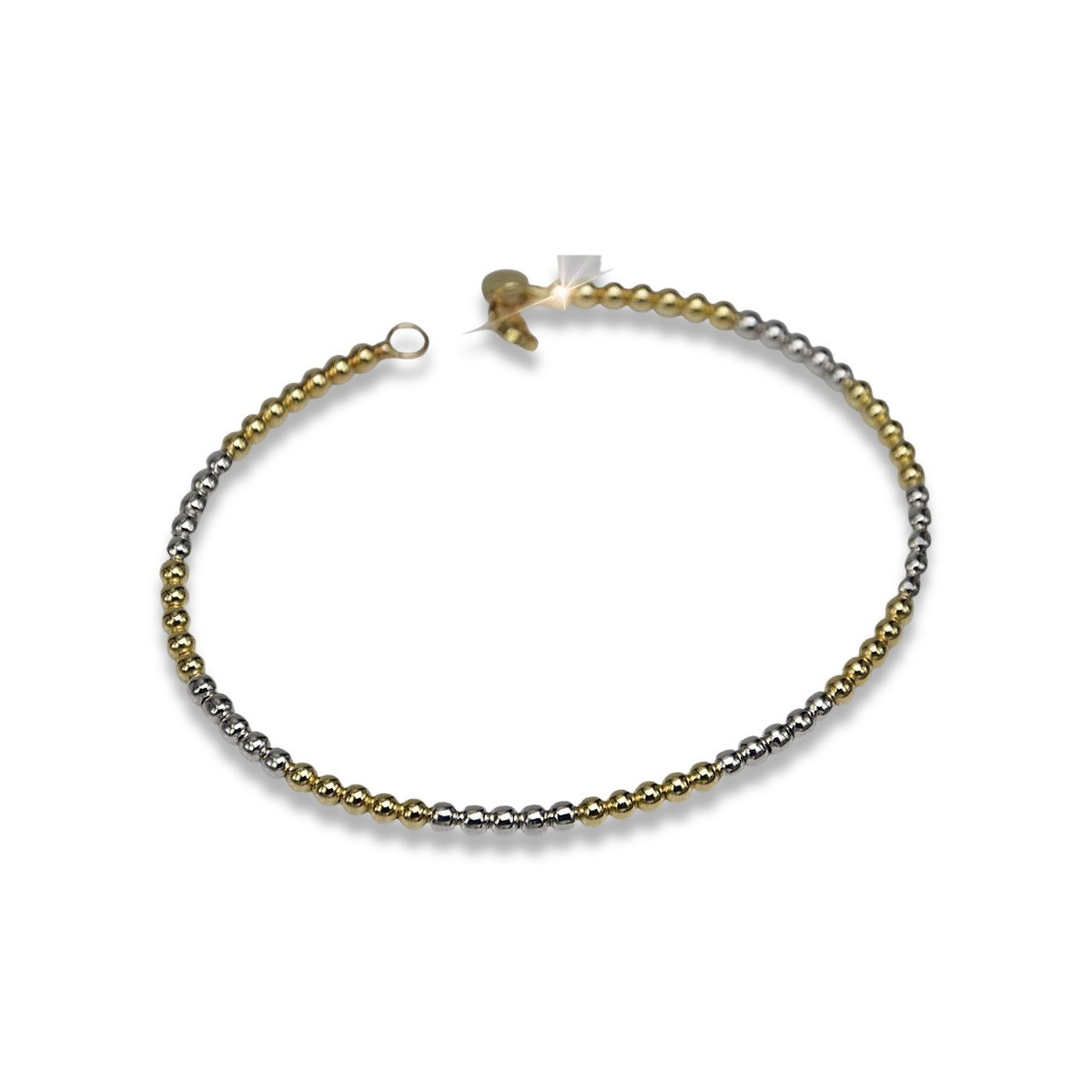 Brazalete italiano de oro 14k 585 Fantazy pulsera cfb017yw