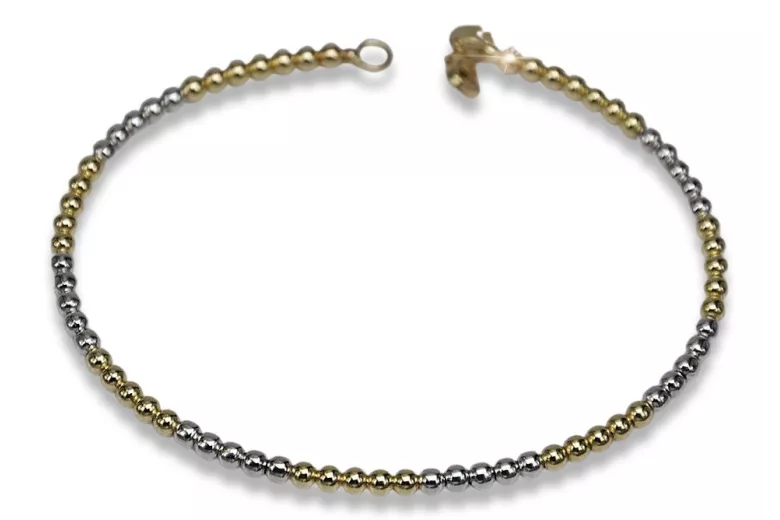 Brazalete italiano de oro 14k 585 Fantazy pulsera cfb017yw