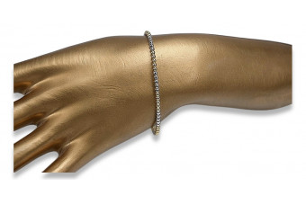 Italian 14k 585 gold bangle Fantazy bracelet cfb017yw