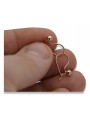 Boucles d’oreilles en or zlotychlopak.pl ★ Échantillon d’or ★ 585 333 Prix bas!