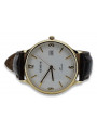 Italienische 14k Gelbe Herren Geneve Uhr mw017y