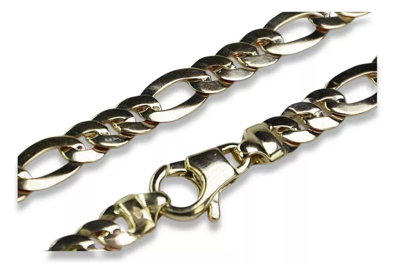 Yellow rose gold chain ★ russiangold.com ★ Gold 585 333 Low price