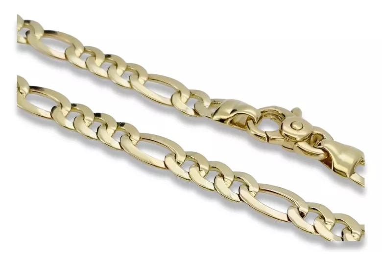 Yellow rose gold chain ★ russiangold.com ★ Gold 585 333 Low price