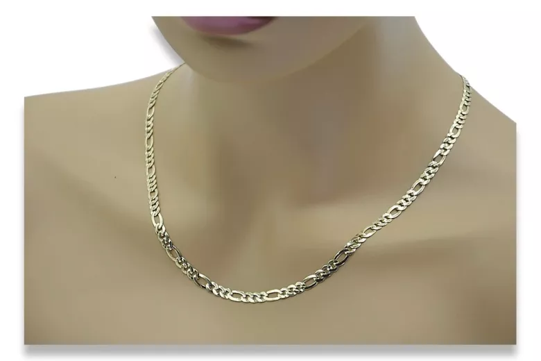 Yellow rose gold chain ★ russiangold.com ★ Gold 585 333 Low price