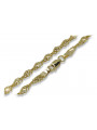 Vintage rose (Italian yellow) gold Rope Singapore chain cc076