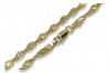 Russische Rose (italienisches Gelb) Gold Rope Singapore Kette cc076