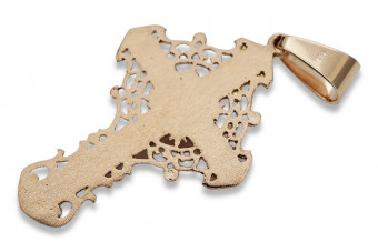 Gold Orthodox Cross ★ russiangold.com ★ Gold 585 333 Low price