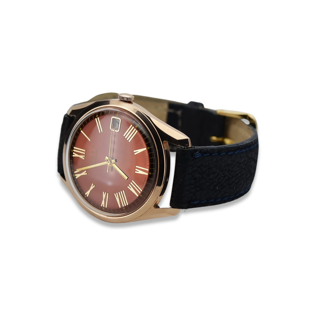 Montre Poliot russe soviétique rose 14k 585 pour hommes vw035