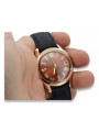 Vintage rose 14k 585 gold men's Poliot watch vw035