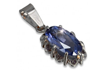 Colgante soviético de plata 925 con alejandrita y otras piedras vpc009s