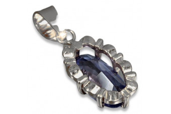 Soviet silver 925 pendant with alexandrite and other stones vpc009s