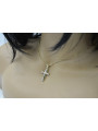 Iellow white 14k gold Catholic cross & Anchor chain ctc002yw&cc003y