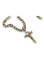 Golden cross with a chain ★ zlotychlopak.pl ★ Gold attempt 585 333 Low price!