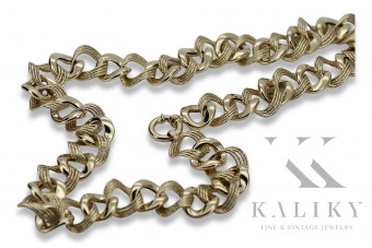 Желтое колье из 14-каратного золота 585 пробы Fantazy Gourmette Lady chain cfc022y