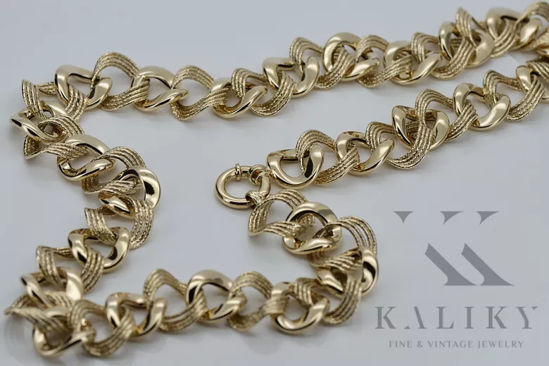 Yellow rose gold chain ★ russiangold.com ★ Gold 585 333 Low price