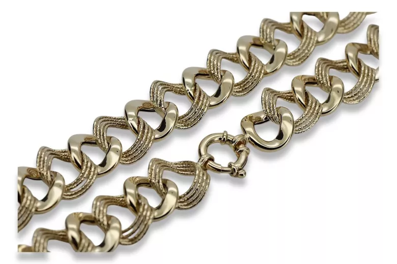 Yellow rose gold chain ★ russiangold.com ★ Gold 585 333 Low price