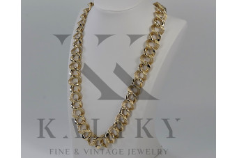 Yellow rose gold chain ★ russiangold.com ★ Gold 585 333 Low price