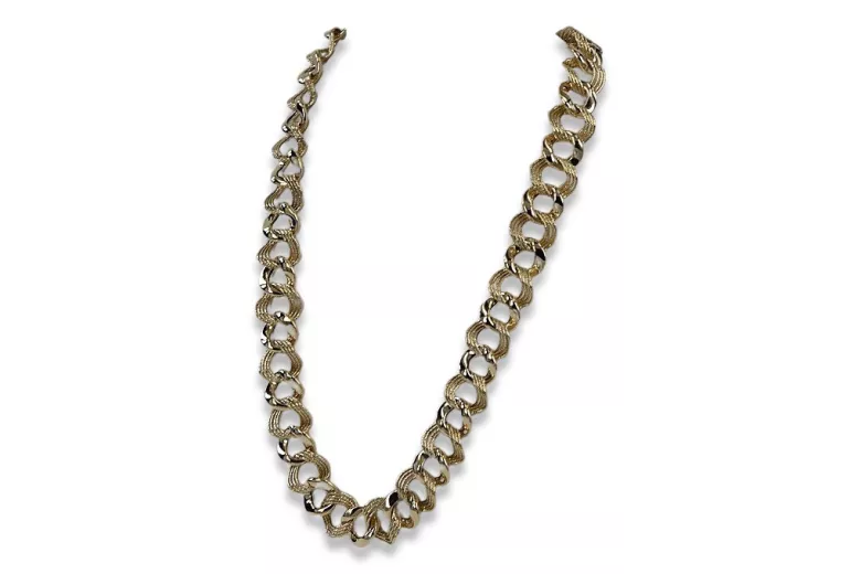 Yellow rose gold chain ★ russiangold.com ★ Gold 585 333 Low price