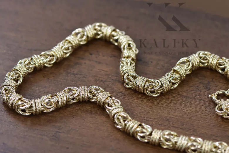 Yellow rose gold chain ★ russiangold.com ★ Gold 585 333 Low price