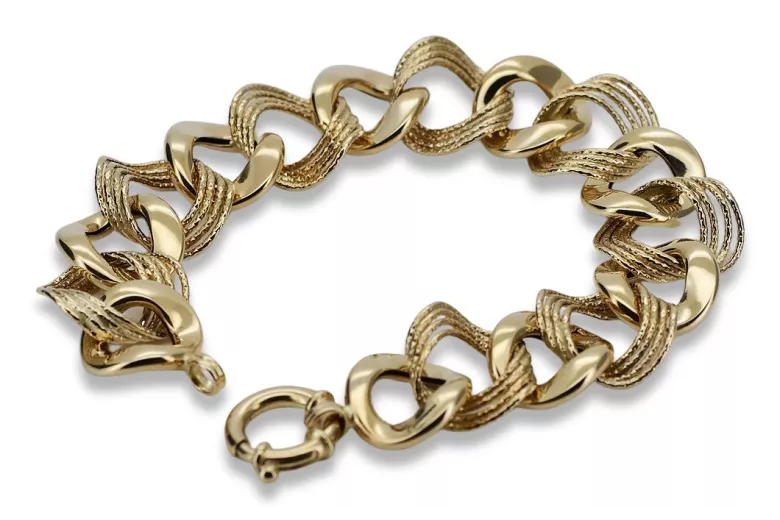 Bracelet ★ en or rose jaune russiangold.com ★ Or 585 333 Prix bas