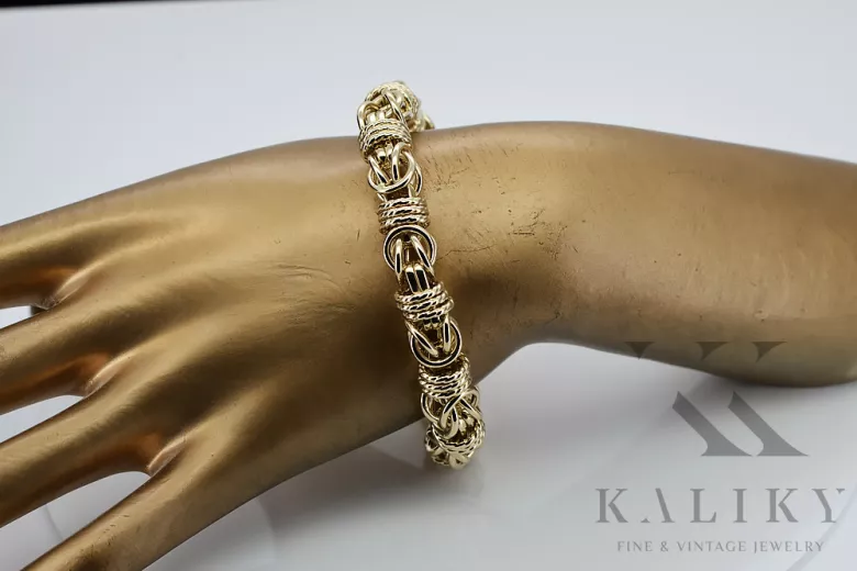 Yellow rose gold bracelet ★ russiangold.com ★ Gold 585 333 Low price