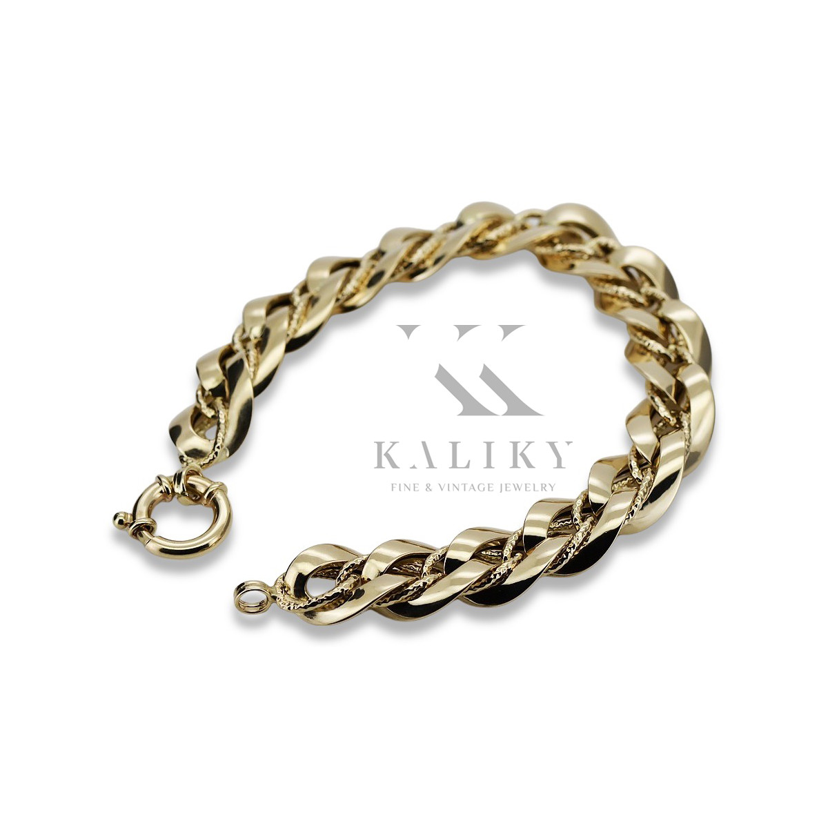 Yellow rose gold bracelet ★ russiangold.com ★ Gold 585 333 Low price